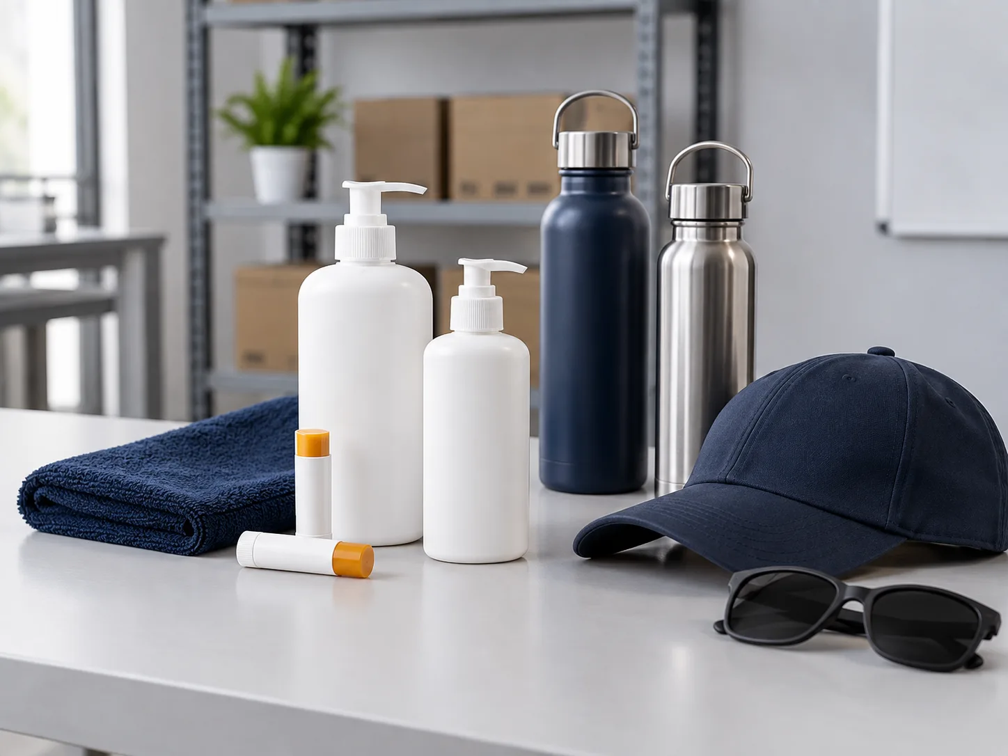 Productos de protección solar, hidratación y cuidado para trabajadores